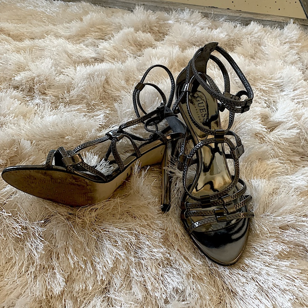 Guess Silver Heels
